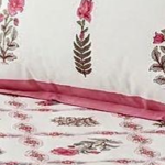 Premium Ikat Print King Size Bedsheet with 2 Pillow Cover - Seven