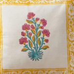 Cotton Cushion Covers Set of 5 – Hand Block Printed (12x12 Inch) - THIRTEEN