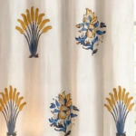 HAND BLOCK PRINTED PREMIUM COTTON CURTAINS - Twelve