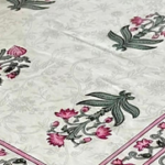 Jaipuri Printed 100% Cotton Table Cover for 6 Seater (60x90 Inch) - TWENTY - TWO