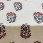 Jaipuri Printed 100% Cotton Table Cover for 6 Seater (60x90 Inch) - SIXTEEN