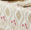Jaipuri Printed 100% Cotton Table Cover for 6 Seater (60x90 Inch) - FIVE
