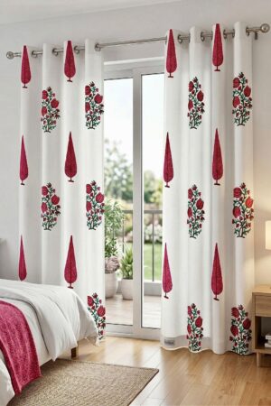 HAND BLOCK PRINTED PREMIUM COTTON CURTAINS