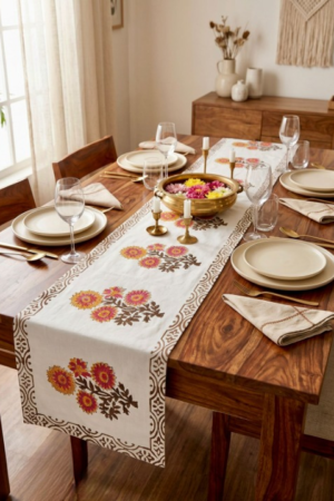 HANDBLOCK TABLE RUNNER (4 Seater)