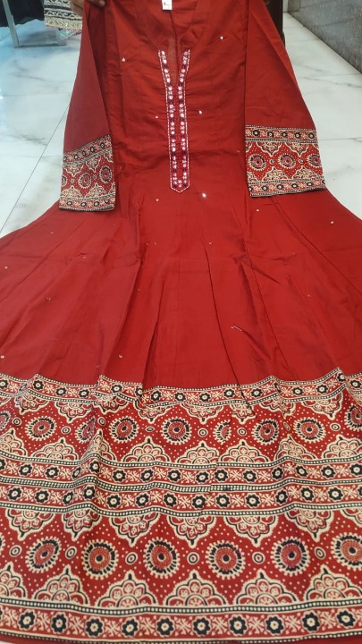 Premium cotton anarkali dress - Image 28