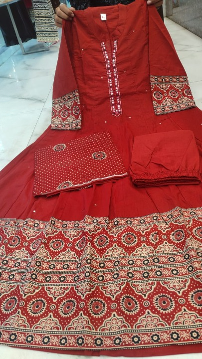 Premium cotton anarkali dress - Image 24