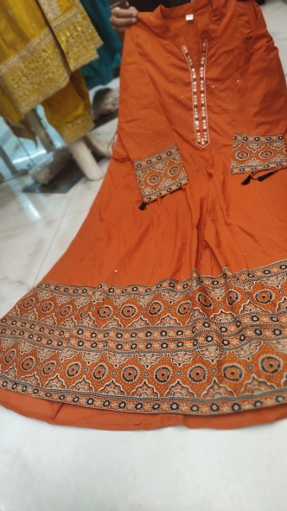 Premium cotton anarkali dress - Image 12