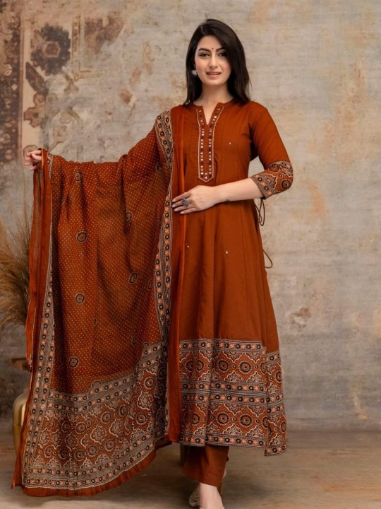 Premium cotton anarkali dress - Image 6