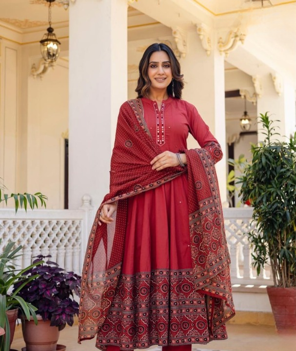 Premium cotton anarkali dress - Image 4