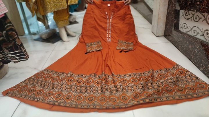 Premium cotton anarkali dress - Image 15