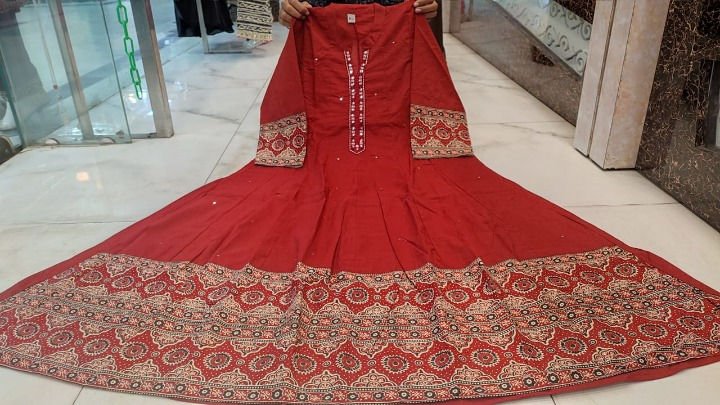 Premium cotton anarkali dress - Image 5