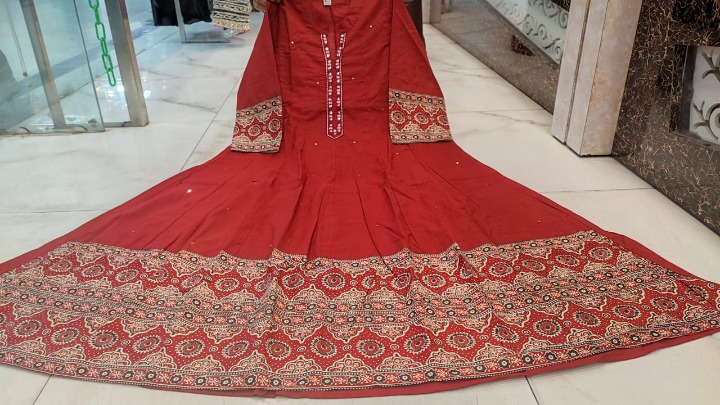 Premium cotton anarkali dress - Image 20