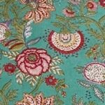 Premium Hand Look King Size Bedsheet with 2 Reversible Pillow Cover - Pattern 12