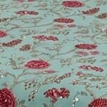 Premium Hand Look King Size Bedsheet with 2 Reversible Pillow Cover - Pattern 16
