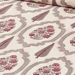 Premium Hand Look King Size Bedsheet with 2 Reversible Pillow Cover - Pattern 18