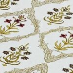 Premium Hand Look King Size Bedsheet with 2 Reversible Pillow Cover - Pattern 23