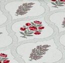 Premium Hand Look King Size Bedsheet with 2 Reversible Pillow Cover - Pattern 22
