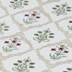 Premium Hand Look King Size Bedsheet with 2 Reversible Pillow Cover - Pattern 24