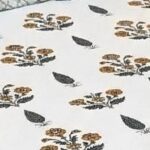 Premium Hand Look King Size Bedsheet with 2 Reversible Pillow Cover - Pattern 32