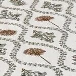 Premium Hand Look King Size Bedsheet with 2 Reversible Pillow Cover - Pattern 39