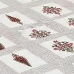 Premium Hand Look King Size Bedsheet with 2 Reversible Pillow Cover - Pattern 42