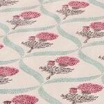 Premium Hand Look King Size Bedsheet with 2 Reversible Pillow Cover - Pattern 8